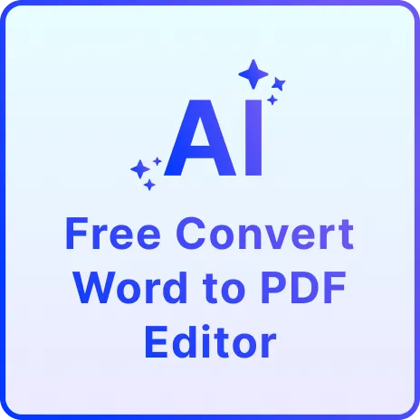 Free AI Convert Word to PDF Editor, Convert DOCX to PDF Online